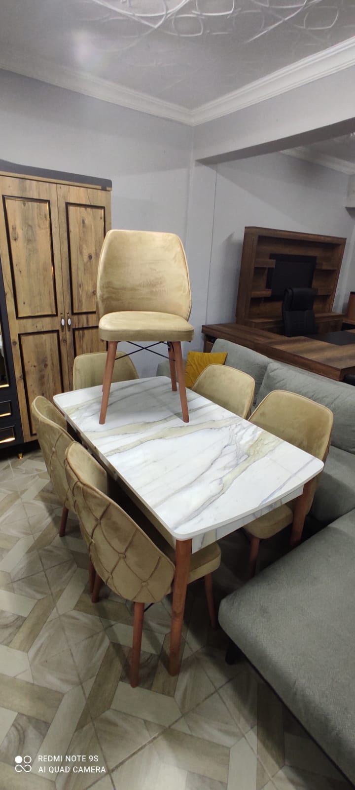 Lüx 6 Sandalyeli Masa Sandalye Takımı